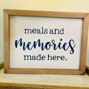 Home Decor: Football and Memories in a double sided box frame